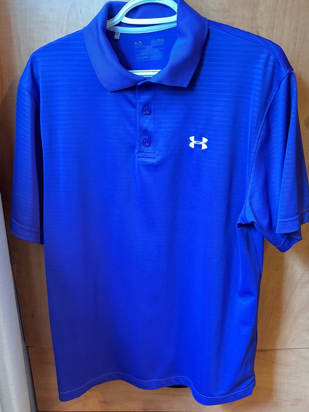 Under Armour Purple Short Sleeve Polo with White Logo